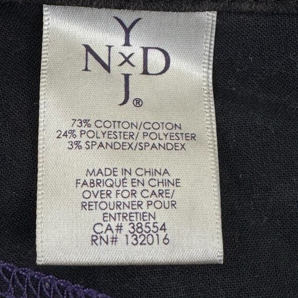 NYDJ Pants Women's 6 Lift Tuck Floral Stretch Jeans Black Floral Legging Skinny - Picture 6 of 11